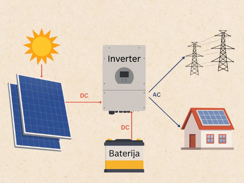 ilustrovani prikaz integracije solarnih panela