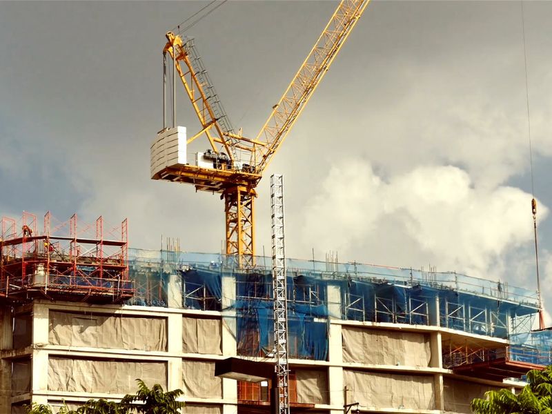 Prikaz zgrade u izgradnji