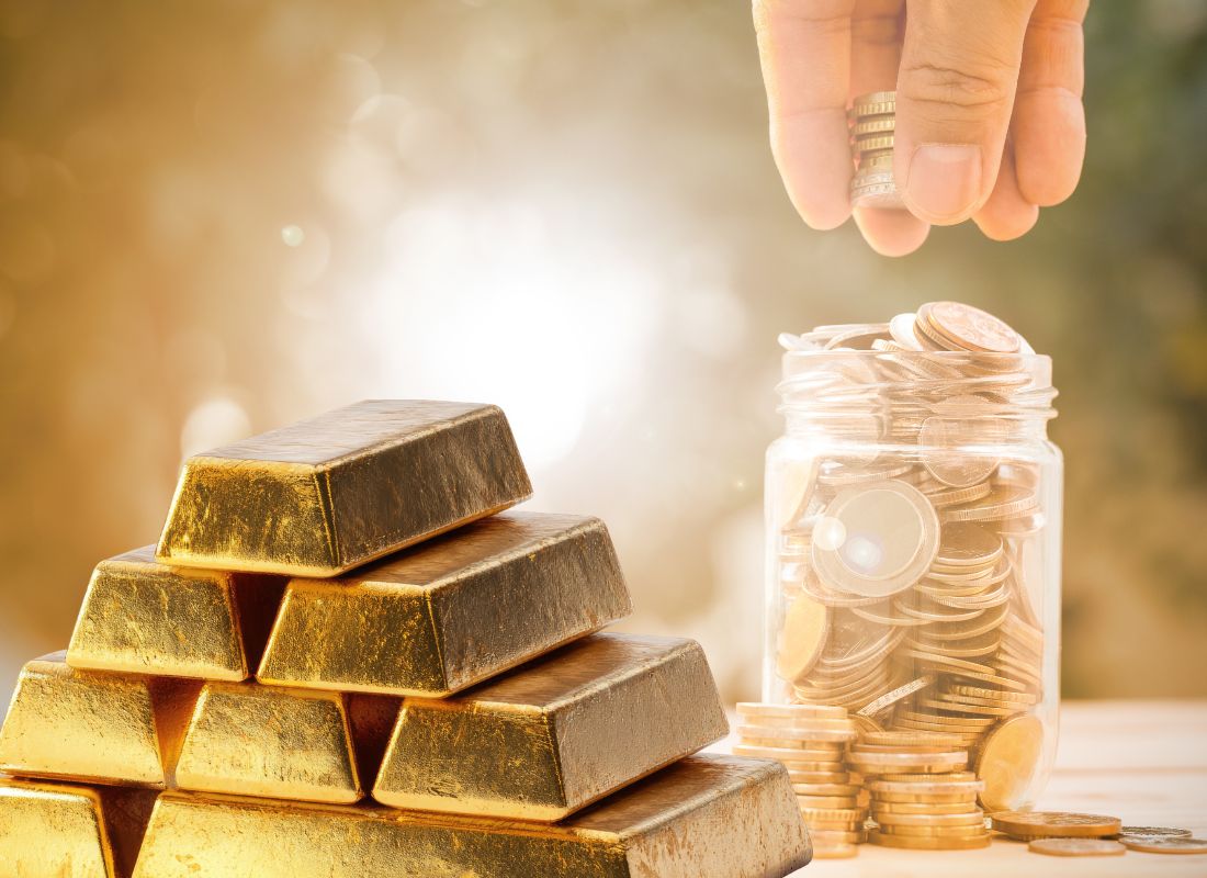 prikaz štednje kroz zlato