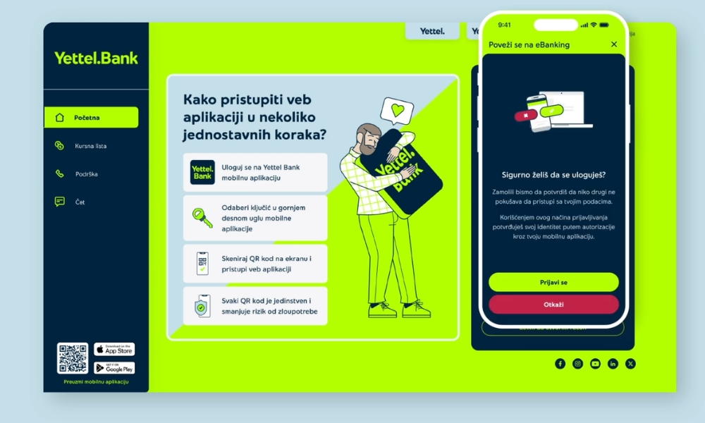 Yettel Banka aplikacija